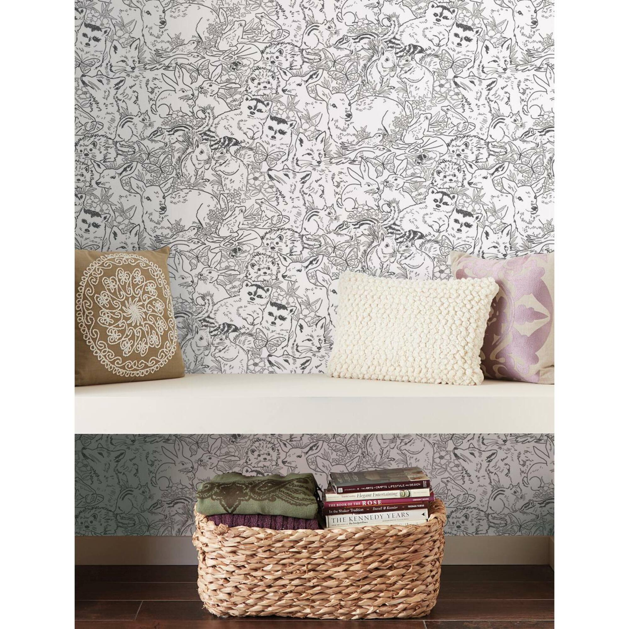 RoomMates Woodland Sketch Peel & Stick Wallpaper